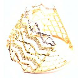 Anel em ouro amarelo 18k com 70 zirconias - 2ANZ0113